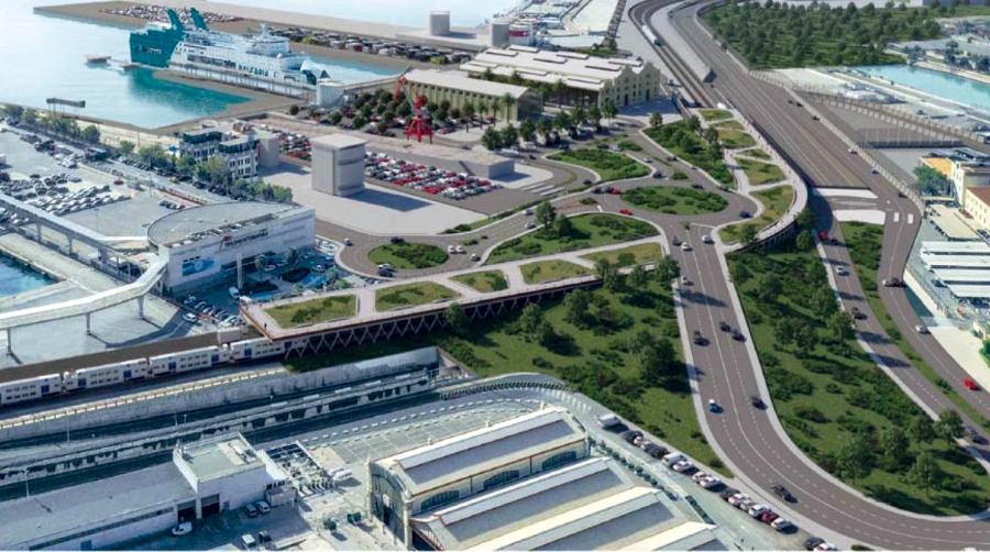 Una glorieta articular&aacute; los accesos a la futura Terminal Internacional de Pasajeros del puerto de Valencia.