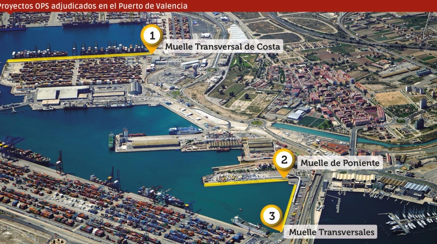 La APV sigue avanzando en su objetivo de electrificar los principales muelles del Puerto de Valencia. Infografía: José Antonio Sánchez.