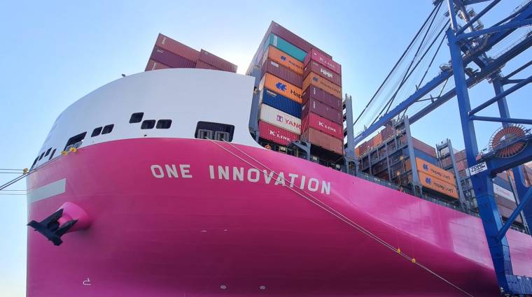 Escala en TTI Algeciras del “ONE Innovation”, la última incorporación de la naviera.