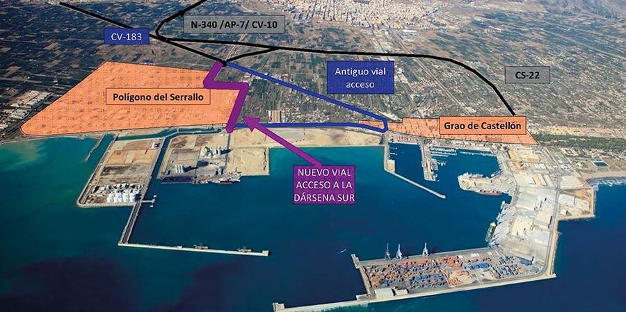 El nuevo acceso viario al Puerto de Castell&oacute;n supondr&aacute; un ahorro anual de un mill&oacute;n de euros