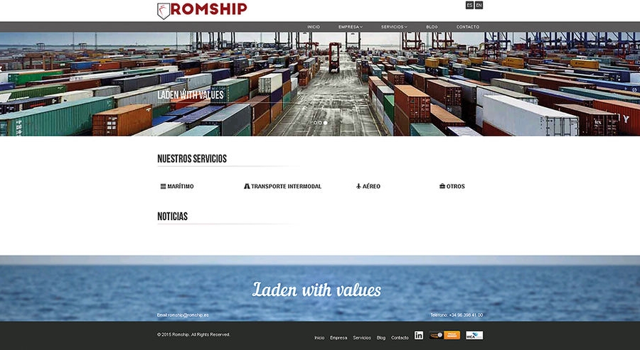 Costa: &quot;La web surge como necesidad operativa para Romship y nuestros clientes&quot;