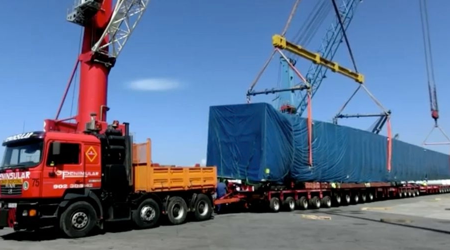 Acciona Blades pone a prueba la competencia del Puerto de Bilbao en transportes especiales