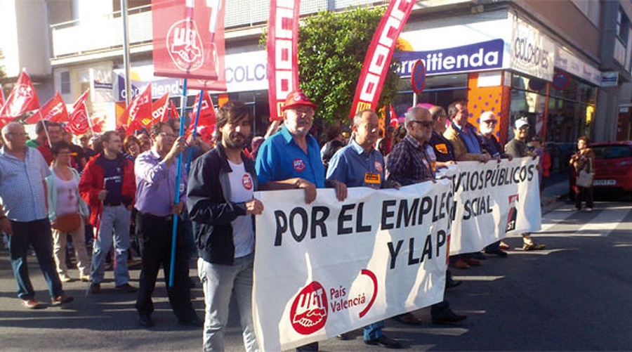Los trabajadores de TK Galmed intensifican sus protestas para evitar el cierre de la planta de Sagunto