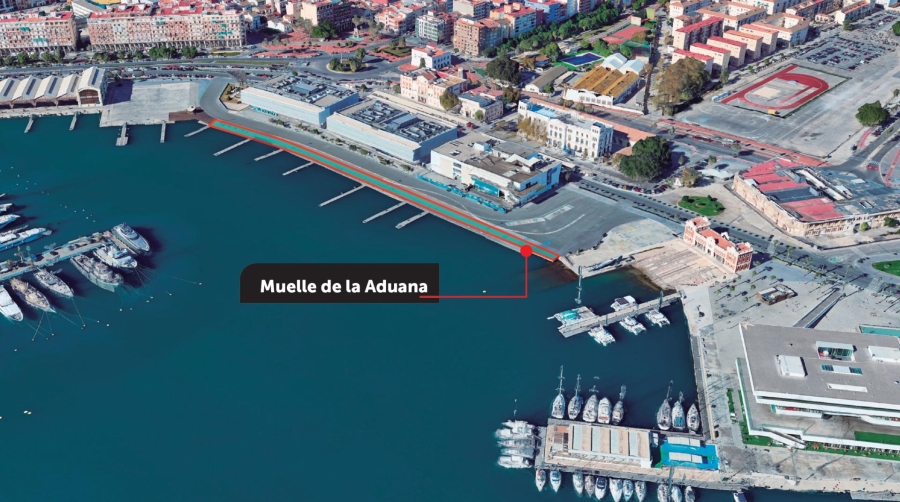 La Autoridad Portuaria de Valencia demolerá y reconstruirá el Muelle de la Aduana de la Dársena Interior del Puerto de Valencia. Infografía José Antonio Sánchez.