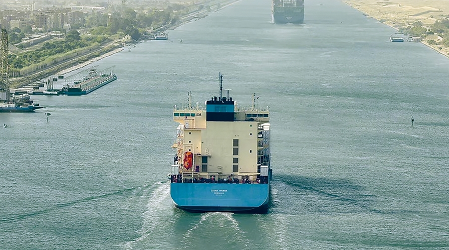 El servicio MECL de Maersk vuelve a navegar por el Canal de Suez