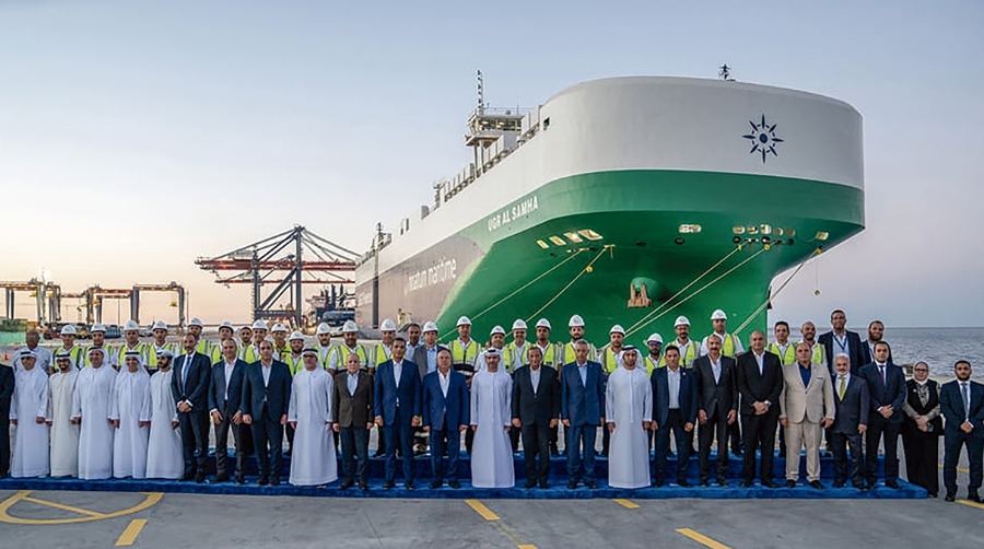Un momento de la visita a la nueva terminal de Noatum Ports en Egipto.