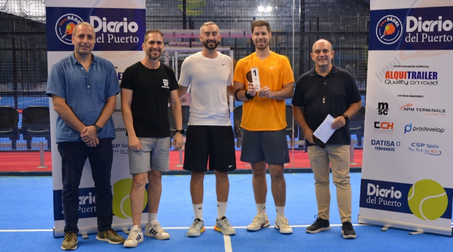 Logística y Gestión Port y APM Terminals, empresas ganadoras del 6º Torneo de Pádel Diario del Puerto en Valencia