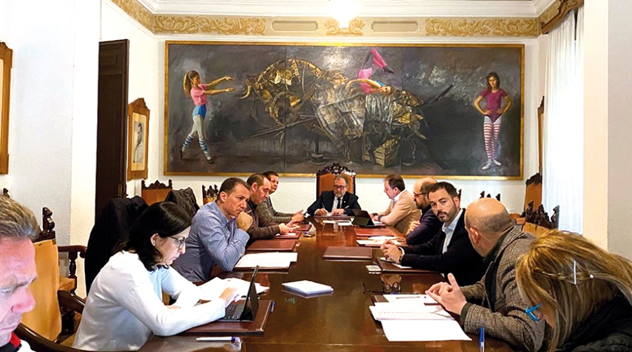 Un momento del encuentro mantenido por los representantes provinciales de Castell&oacute;n.