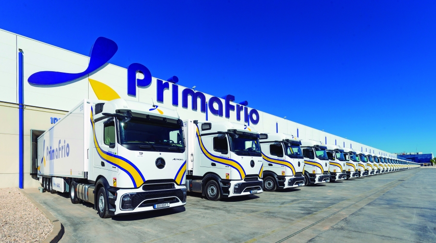 La flota de Grupo Primafrio mantiene una antigüedad media de 1,2 años, garantizando una operación más segura, eficiente y sostenible.