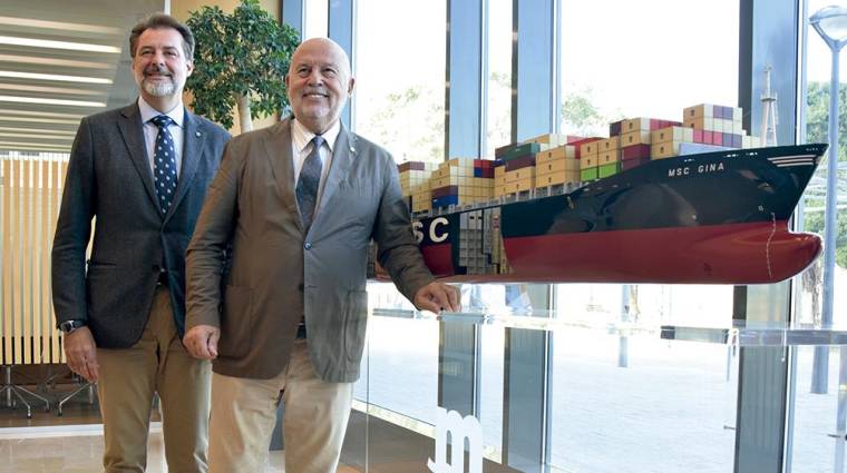 Ignacio Ballester, subdirector general de MSC España; y Francisco Lorente, director general de MSC España. Foto R. T.