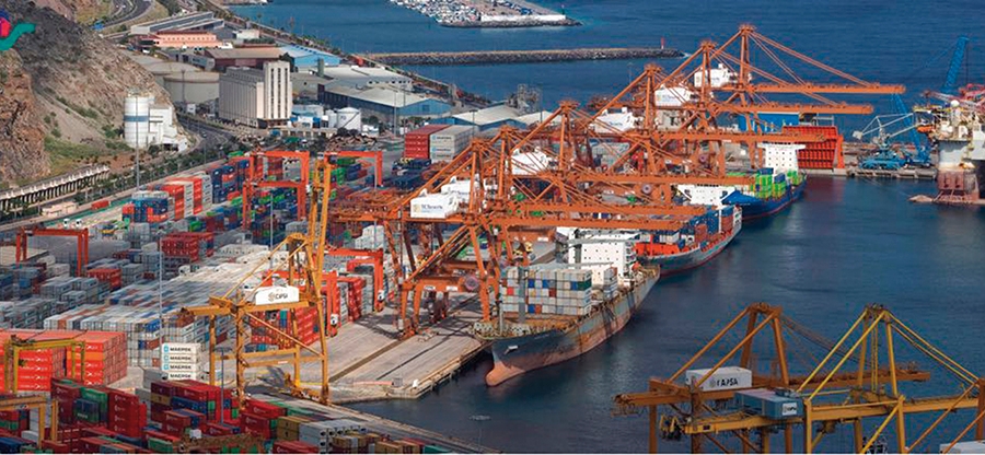Los puertos de la AP de Tenerife aumentan un 3,6% los tr&aacute;ficos hasta febrero