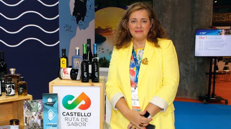 Susana Soria, gerente de la Fundación PortCastelló, durante el último Seatrade Cruise Med. Foto Bárbara Cordero.