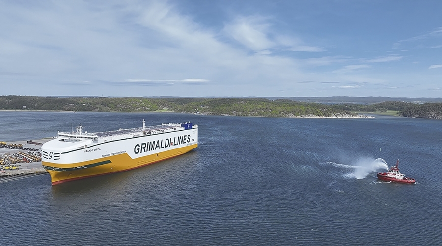 Grimaldi bautiza el “Grande Svezia”, preparado para amoníaco