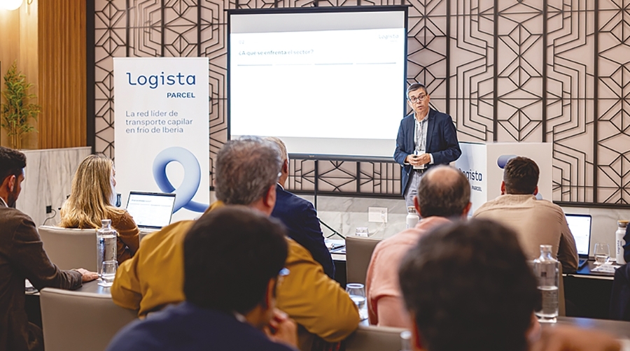 Juan Carlos Sánchez, director comercial nacional de Logista Parcel, durante las jornadas.