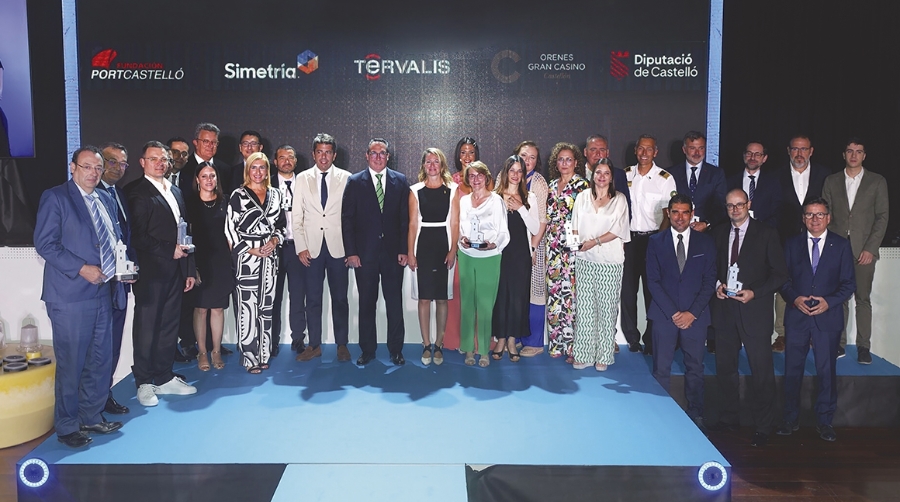 Galardonados en la IX edición de los Premios Faro de PortCastelló. Foto J.C.P.